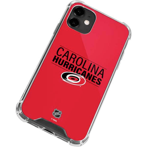 NHL Carolina Hurricanes Lineup iPhone 12 Mini Clear Case