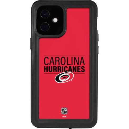 NHL Carolina Hurricanes Lineup iPhone 12 Mini Waterproof Case