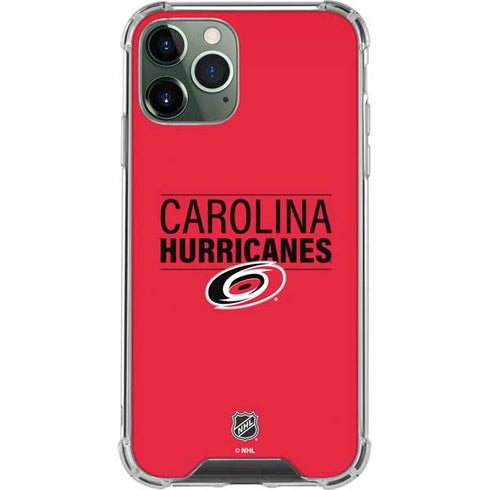 NHL Carolina Hurricanes Lineup iPhone 12 Pro Clear Case