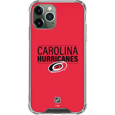 NHL Carolina Hurricanes Lineup iPhone 12 Pro Max Clear Case