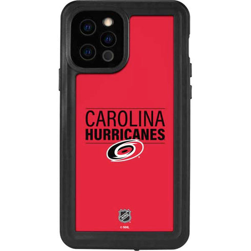 NHL Carolina Hurricanes Lineup iPhone 12 Pro Waterproof Case