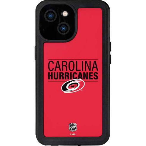 NHL Carolina Hurricanes Lineup iPhone 13 Mini Waterproof Case