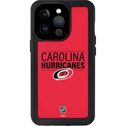 NHL Carolina Hurricanes Lineup iPhone 14 Pro Waterproof Case