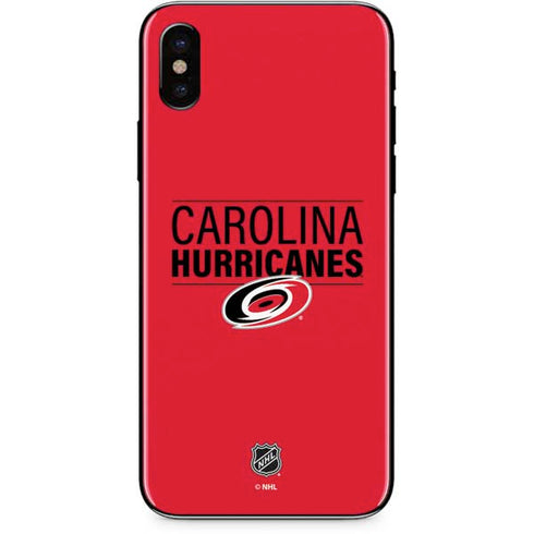 NHL Carolina Hurricanes Lineup iPhone X Skin