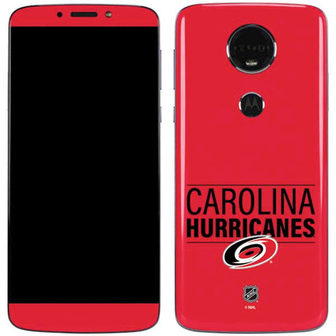 NHL Carolina Hurricanes Lineup Moto E5 Plus Skin