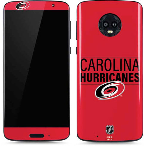 NHL Carolina Hurricanes Lineup Moto G6 Skin