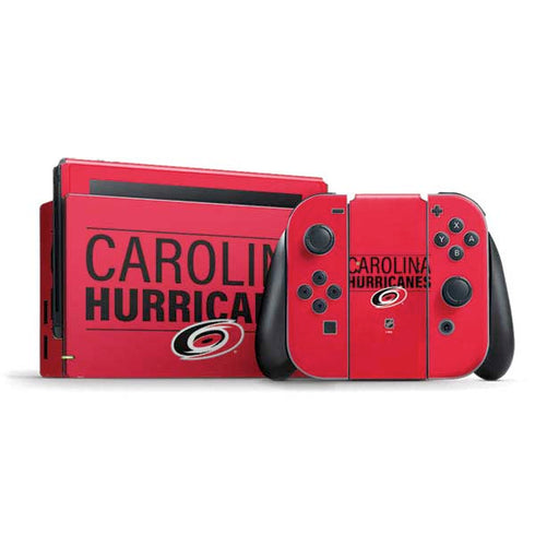 NHL Carolina Hurricanes Lineup Nintendo Switch Bundle Skin