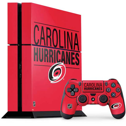 NHL Carolina Hurricanes Lineup PS4 Console and Controller Bundle Skin