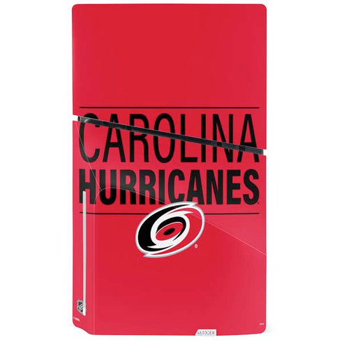 NHL Carolina Hurricanes Lineup PS5 Slim Disk Console Skin