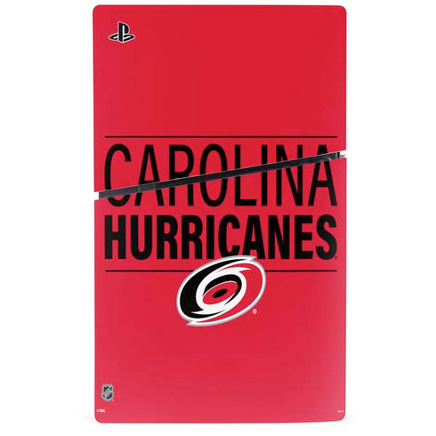 NHL Carolina Hurricanes Lineup PS5 Slim Digital Edition Console Skin