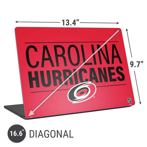 NHL Carolina Hurricanes Lineup Universal Laptop 16.6in (13.4 x 9.7in) Skin