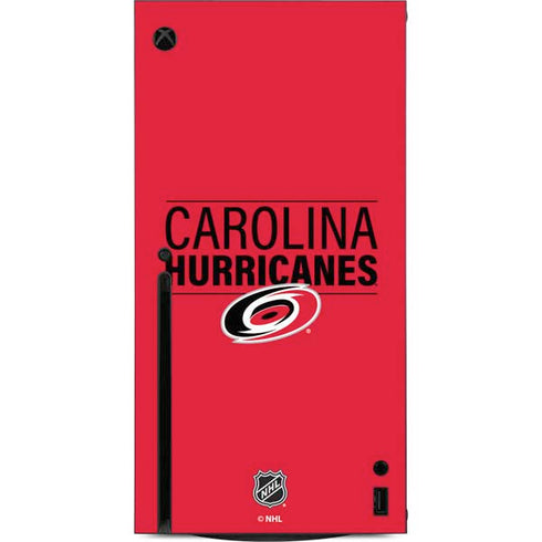 NHL Carolina Hurricanes Lineup Xbox Series X Console Skin