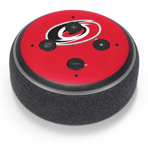 NHL Carolina Hurricanes Solid Background Amazon Echo Dot Skin