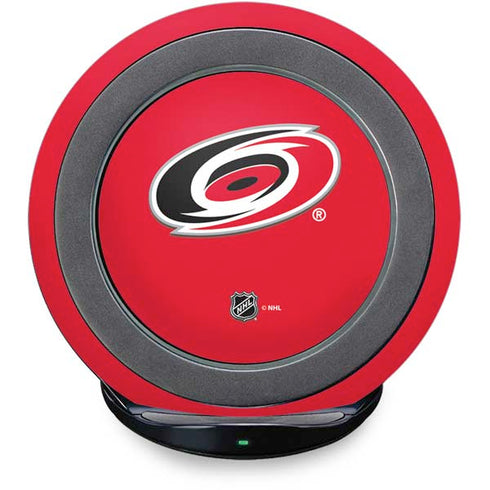NHL Carolina Hurricanes Solid Background Fast Charge Wireless Charging Stand Skin