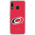 NHL Carolina Hurricanes Solid Background Galaxy A20 Clear Case