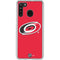 NHL Carolina Hurricanes Solid Background Galaxy A21 Clear Case