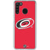 NHL Carolina Hurricanes Solid Background Galaxy A21 Clear Case