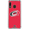 NHL Carolina Hurricanes Solid Background Galaxy A30 Clear Case