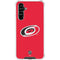 NHL Carolina Hurricanes Solid Background Galaxy A54 5G Clear Case