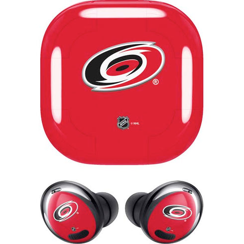 NHL Carolina Hurricanes Solid Background Galaxy Buds Pro Skin