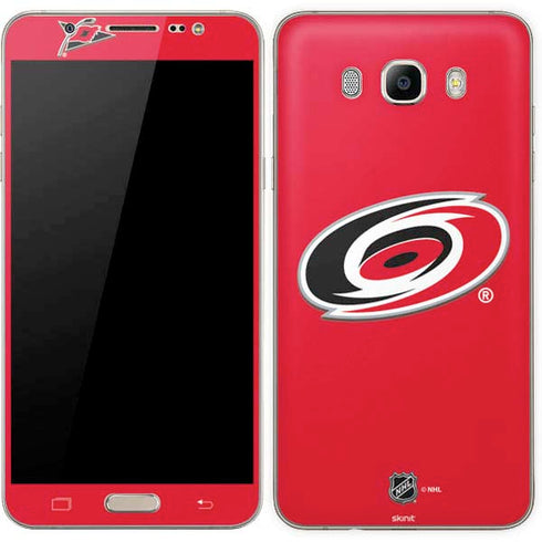 NHL Carolina Hurricanes Solid Background Galaxy J7 Skin