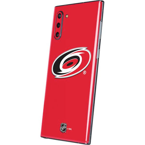 NHL Carolina Hurricanes Solid Background Galaxy Note 10 Skin