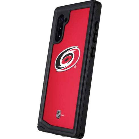 NHL Carolina Hurricanes Solid Background Galaxy Note 10 Waterproof Case
