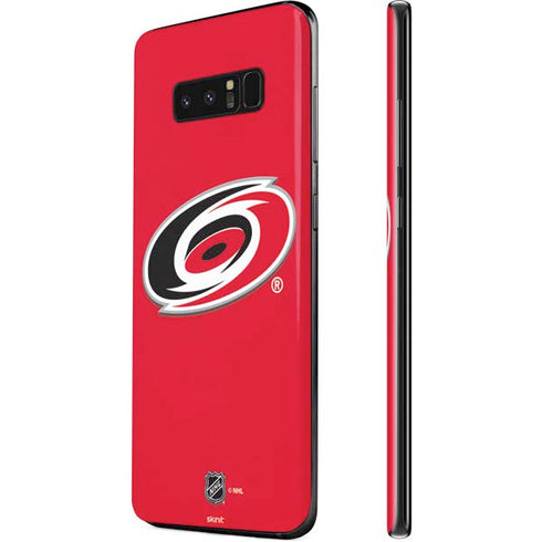 NHL Carolina Hurricanes Solid Background Galaxy Note 8 Skin