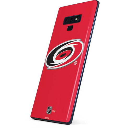 NHL Carolina Hurricanes Solid Background Galaxy Note 9 Skin