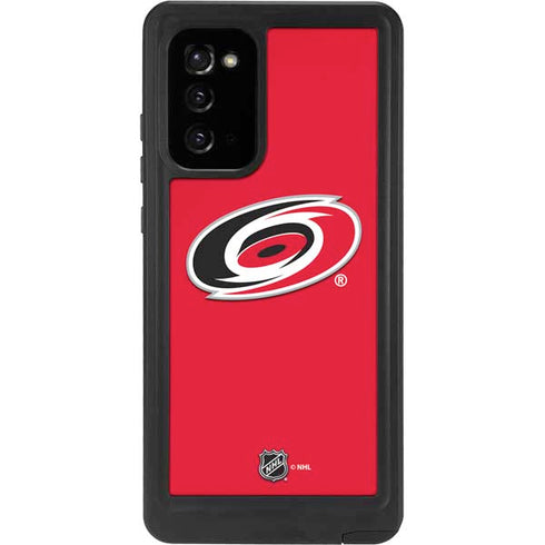 NHL Carolina Hurricanes Solid Background Galaxy Note20 5G Waterproof Case