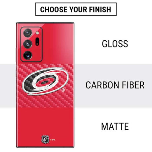 NHL Carolina Hurricanes Solid Background Galaxy Note20 Ultra 5G Skin