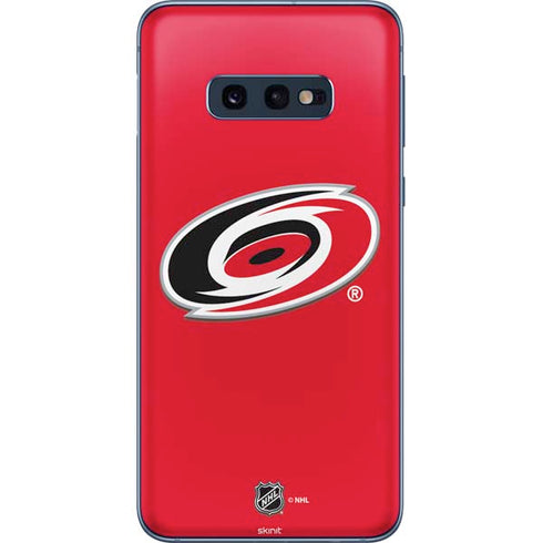 NHL Carolina Hurricanes Solid Background Galaxy S10e Skin
