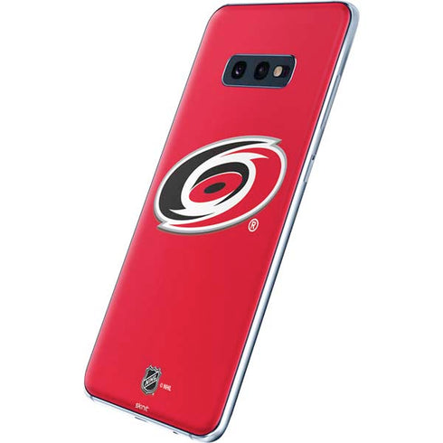 NHL Carolina Hurricanes Solid Background Galaxy S10e Skin