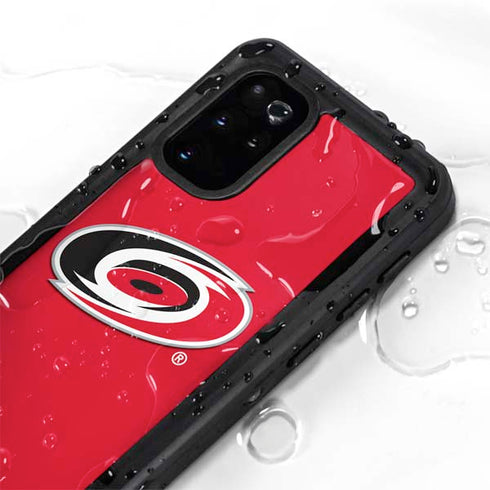 NHL Carolina Hurricanes Solid Background Galaxy S20 Plus Waterproof Case
