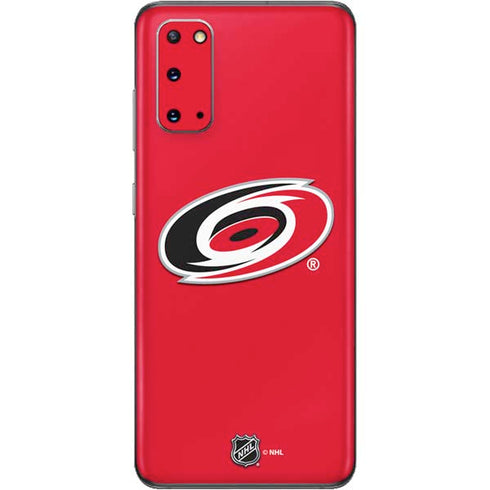 NHL Carolina Hurricanes Solid Background Galaxy S20 Skin
