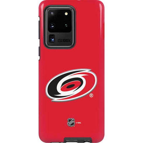 NHL Carolina Hurricanes Solid Background Galaxy S20 Ultra 5G Pro Case