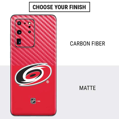 NHL Carolina Hurricanes Solid Background Galaxy S20 Ultra 5G Skin