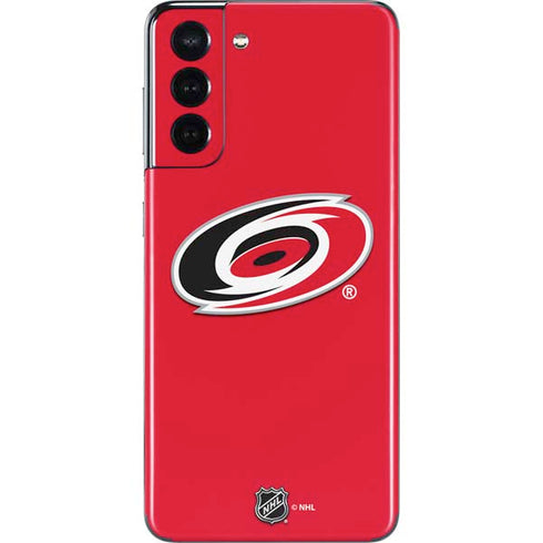 NHL Carolina Hurricanes Solid Background Galaxy S21 5G Skin