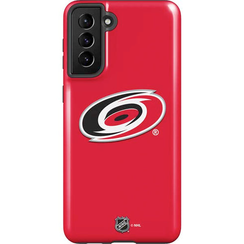 NHL Carolina Hurricanes Solid Background Galaxy S21 Plus 5G Pro Case