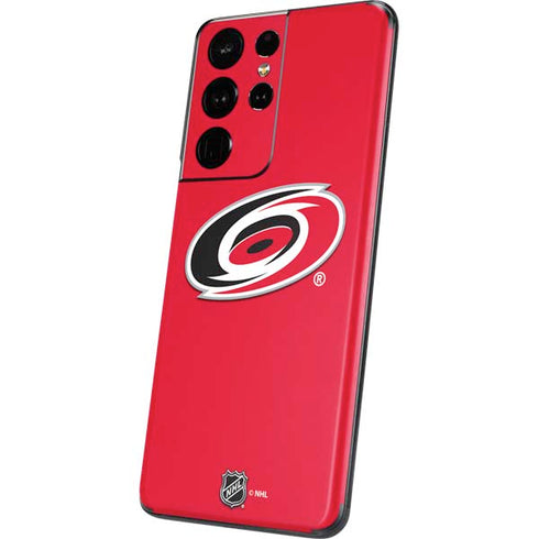 NHL Carolina Hurricanes Solid Background Galaxy S21 Ultra 5G Skin
