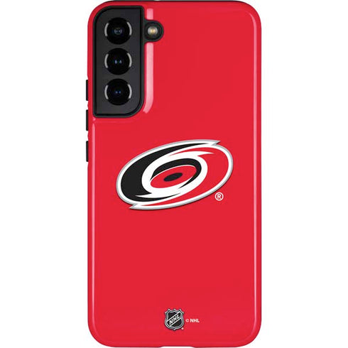 NHL Carolina Hurricanes Solid Background Galaxy S22 Plus Pro Case