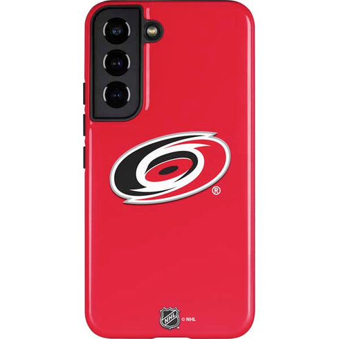 NHL Carolina Hurricanes Solid Background Galaxy S22 Pro Case