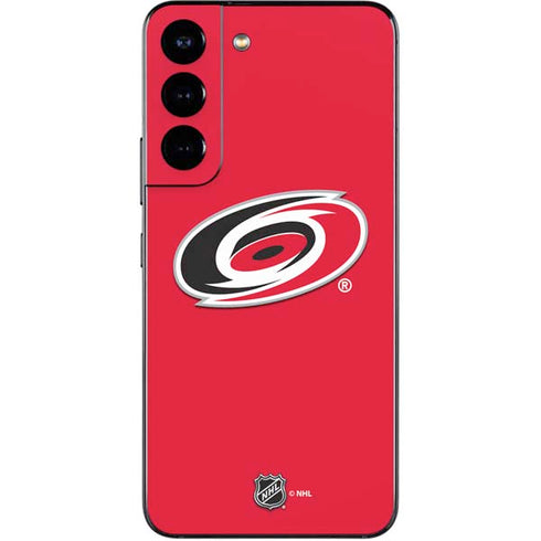 NHL Carolina Hurricanes Solid Background Galaxy S22 Skin