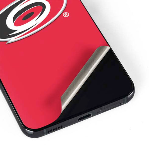 NHL Carolina Hurricanes Solid Background Galaxy S22 Skin