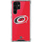 NHL Carolina Hurricanes Solid Background Galaxy S22 Ultra Clear Case
