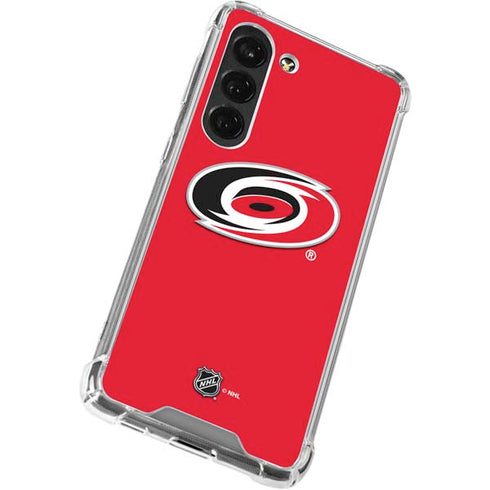 NHL Carolina Hurricanes Solid Background Galaxy S23 Clear Case