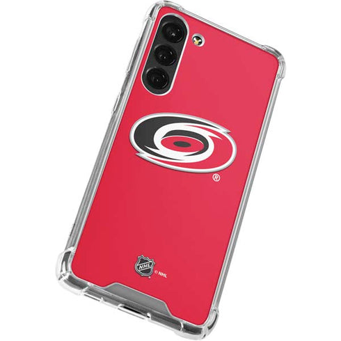 NHL Carolina Hurricanes Solid Background Galaxy S23 Plus Clear Case