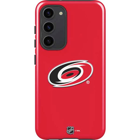 NHL Carolina Hurricanes Solid Background Galaxy S23 Plus Pro Case