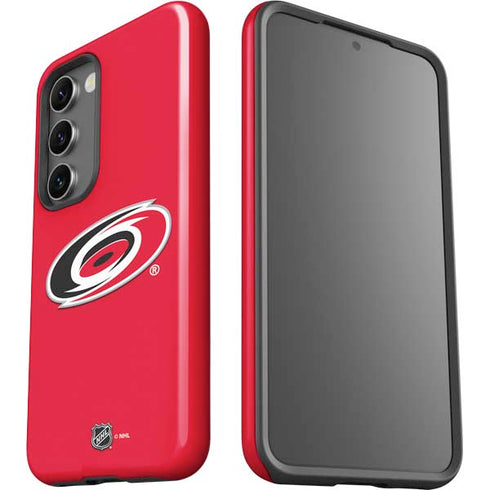 NHL Carolina Hurricanes Solid Background Galaxy S23 Plus Pro Case