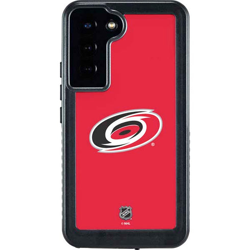 NHL Carolina Hurricanes Solid Background Galaxy S23 Plus Waterproof Case